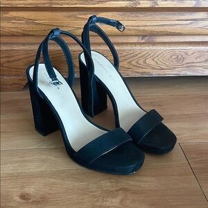 Madden Girl Black Block Heel Sandals